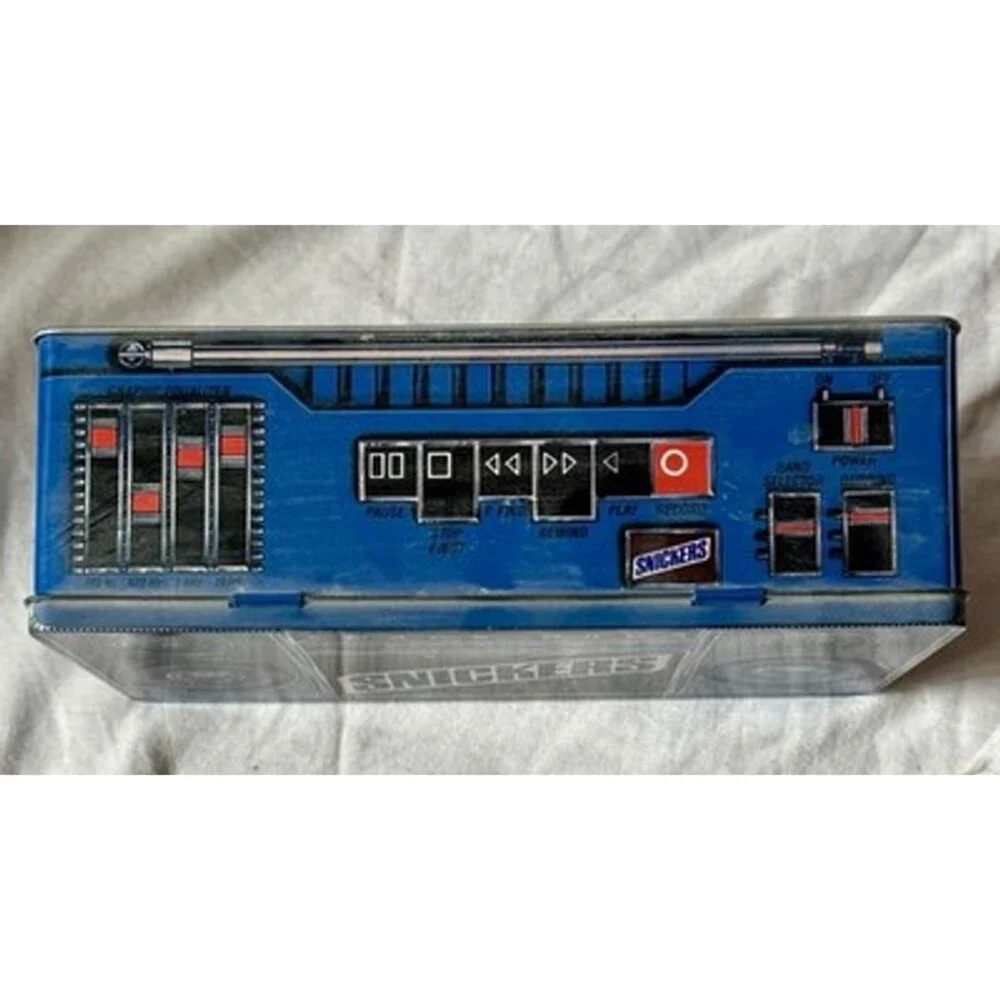 Vintage - 1989 Edition, Fun Size Snickers, Mars Stereo Radio Advertising Tin